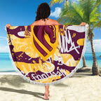 Brisbane Broncos Rugby Beach Blanket Graffiti Typography Urban Camo Abstract Street Style