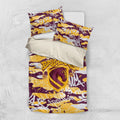 Brisbane Broncos Rugby Bedding Set Graffiti Typography Urban Camo Abstract Street Style