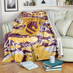 Brisbane Broncos Rugby Blanket Graffiti Typography Urban Camo Abstract Street Style
