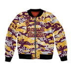 Brisbane Broncos Rugby Bomber Jacket Graffiti Typography Urban Camo Abstract Street Style