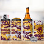 Brisbane Broncos Rugby 4 in 1 Can Cooler Tumbler Graffiti Typography Urban Camo Abstract Street Style