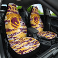 Brisbane Broncos Rugby Car Seat Cover Graffiti Typography Urban Camo Abstract Street Style