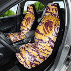 Brisbane Broncos Rugby Car Seat Cover Graffiti Typography Urban Camo Abstract Street Style