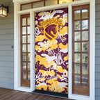 Brisbane Broncos Rugby Door Cover Graffiti Typography Urban Camo Abstract Street Style