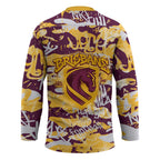 Brisbane Broncos Rugby Hockey Jersey Graffiti Typography Urban Camo Abstract Street Style