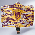 Brisbane Broncos Rugby Hooded Blanket Graffiti Typography Urban Camo Abstract Street Style