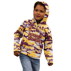 Brisbane Broncos Rugby Kid Hoodie Graffiti Typography Urban Camo Abstract Street Style