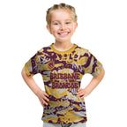 Brisbane Broncos Rugby Kid T Shirt Graffiti Typography Urban Camo Abstract Street Style