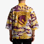 Brisbane Broncos Rugby Kimono Graffiti Typography Urban Camo Abstract Street Style