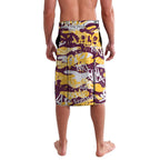 Brisbane Broncos Rugby Lavalava Graffiti Typography Urban Camo Abstract Street Style