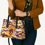 Brisbane Broncos Rugby Leather Bag Graffiti Typography Urban Camo Abstract Street Style