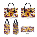 Brisbane Broncos Rugby Leather Bag Graffiti Typography Urban Camo Abstract Street Style