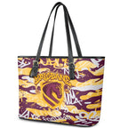 Brisbane Broncos Rugby Leather Tote Bag Graffiti Typography Urban Camo Abstract Street Style