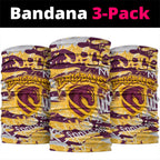 Brisbane Broncos Rugby Neck Gaiter Graffiti Typography Urban Camo Abstract Street Style