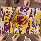 Brisbane Broncos Rugby Puzzle Graffiti Typography Urban Camo Abstract Street Style