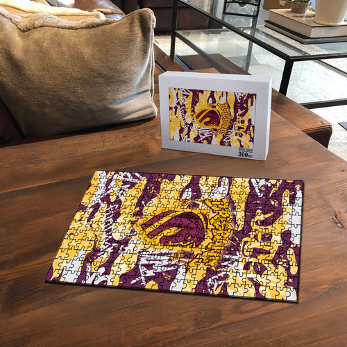 Brisbane Broncos Rugby Puzzle Graffiti Typography Urban Camo Abstract Street Style