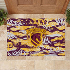 Brisbane Broncos Rugby Rubber Doormat Graffiti Typography Urban Camo Abstract Street Style
