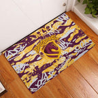 Brisbane Broncos Rugby Rubber Doormat Graffiti Typography Urban Camo Abstract Street Style