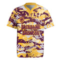 Brisbane Broncos Rugby Rugby Jersey Graffiti Typography Urban Camo Abstract Street Style