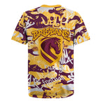 Brisbane Broncos Rugby Rugby Jersey Graffiti Typography Urban Camo Abstract Street Style