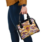 Brisbane Broncos Rugby Shoulder Handbag Graffiti Typography Urban Camo Abstract Street Style