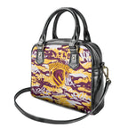 Brisbane Broncos Rugby Shoulder Handbag Graffiti Typography Urban Camo Abstract Street Style