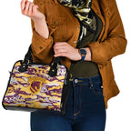 Brisbane Broncos Rugby Shoulder Handbag Graffiti Typography Urban Camo Abstract Street Style