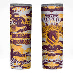 Brisbane Broncos Rugby Skinny Tumbler Graffiti Typography Urban Camo Abstract Street Style
