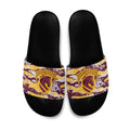 Brisbane Broncos Rugby Slide Sandals Graffiti Typography Urban Camo Abstract Street Style
