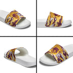 Brisbane Broncos Rugby Slide Sandals Graffiti Typography Urban Camo Abstract Street Style