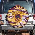 Brisbane Broncos Rugby Spare Tire Cover Graffiti Typography Urban Camo Abstract Street Style