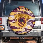 Brisbane Broncos Rugby Spare Tire Cover Graffiti Typography Urban Camo Abstract Street Style