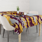 Brisbane Broncos Rugby Tablecloth Graffiti Typography Urban Camo Abstract Street Style