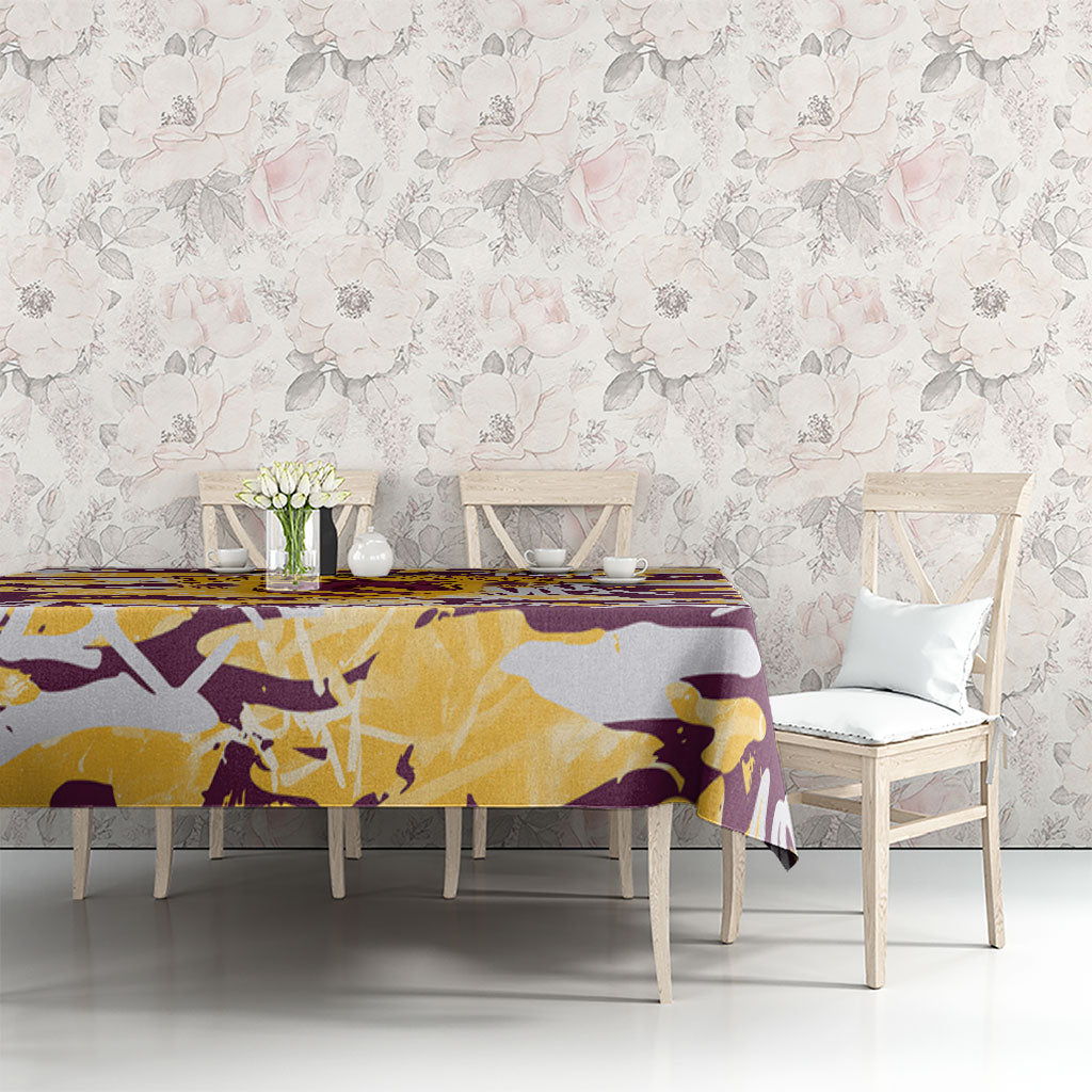 Brisbane Broncos Rugby Tablecloth Graffiti Typography Urban Camo Abstract Street Style