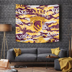 Brisbane Broncos Rugby Tapestry Graffiti Typography Urban Camo Abstract Street Style