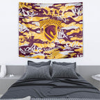 Brisbane Broncos Rugby Tapestry Graffiti Typography Urban Camo Abstract Street Style