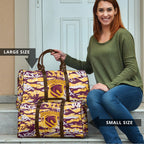 Brisbane Broncos Rugby Travel Bag Graffiti Typography Urban Camo Abstract Street Style