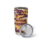 Brisbane Broncos Rugby Tumbler Cup Graffiti Typography Urban Camo Abstract Street Style