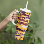 Brisbane Broncos Rugby Tumbler With Handle Graffiti Typography Urban Camo Abstract Street Style