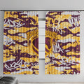 Brisbane Broncos Rugby Window Curtain Graffiti Typography Urban Camo Abstract Street Style