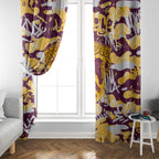 Brisbane Broncos Rugby Window Curtain Graffiti Typography Urban Camo Abstract Street Style