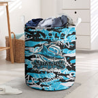 Cronulla-Sutherland Sharks Rugby Laundry Basket Graffiti Typography Urban Camo Abstract Street Style