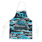Cronulla-Sutherland Sharks Rugby Apron Graffiti Typography Urban Camo Abstract Street Style