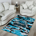 Cronulla-Sutherland Sharks Rugby Area Rug Graffiti Typography Urban Camo Abstract Street Style