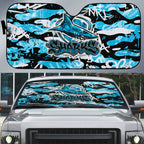 Cronulla-Sutherland Sharks Rugby Auto Sun Shade Graffiti Typography Urban Camo Abstract Street Style