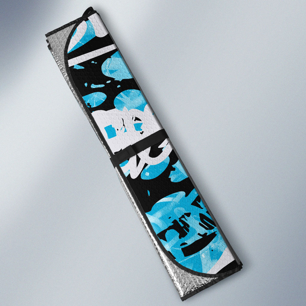 Cronulla-Sutherland Sharks Rugby Auto Sun Shade Graffiti Typography Urban Camo Abstract Street Style