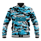 Cronulla-Sutherland Sharks Rugby Baseball Jacket Graffiti Typography Urban Camo Abstract Street Style