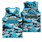 Cronulla-Sutherland Sharks Rugby Basketball Jersey Graffiti Typography Urban Camo Abstract Street Style