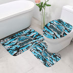 Cronulla-Sutherland Sharks Rugby Bathroom Set Graffiti Typography Urban Camo Abstract Street Style