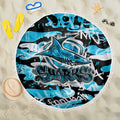 Cronulla-Sutherland Sharks Rugby Beach Blanket Graffiti Typography Urban Camo Abstract Street Style
